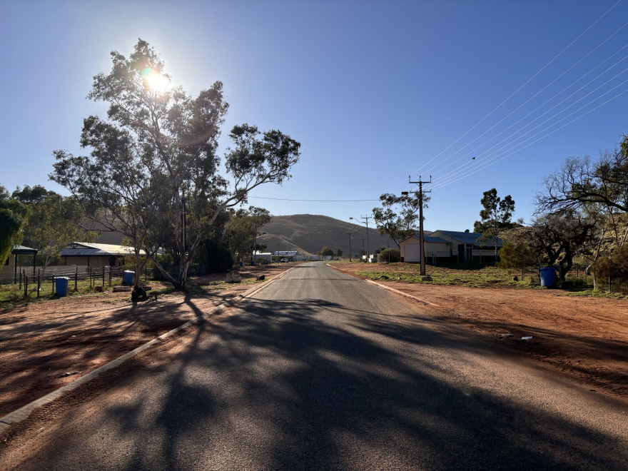 A street in a remote town in Australia